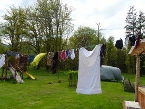 clothes on the line