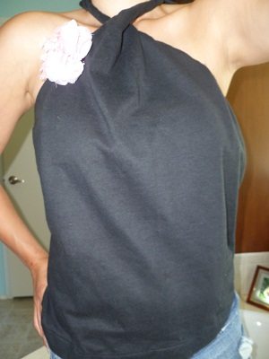 finished halter top