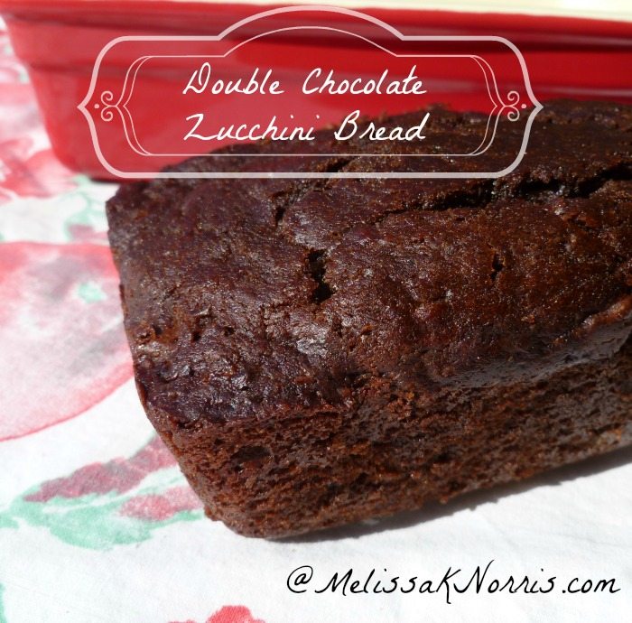 Healthier Double Chocolate Zucchini Bread www.melissaknorris.com Pioneering Today