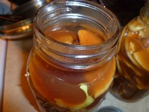 Hot pack with syrup