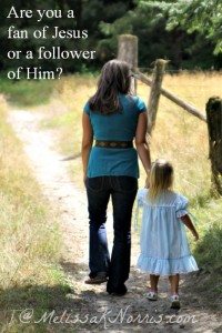Are You a Fan of Jesus or a Follower of Him? www.melissaknorris.com