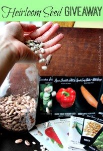 Heirloom Seed Giveaway win over 12 varieties of heirloom seeds to get your garden started