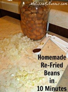 Homemade Refried Beans in 10 Minutes Ingredients