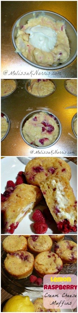 Lemon Raspberry Cream Cheese Muffins www.melissaknorris.com Pioneering Today recipe