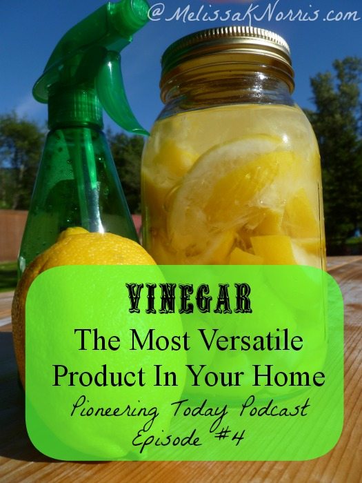 Vinegar The Most Versatile Product In Your Home Pioneering Today Podcast Episode #4 www.MelissaKNorris.com