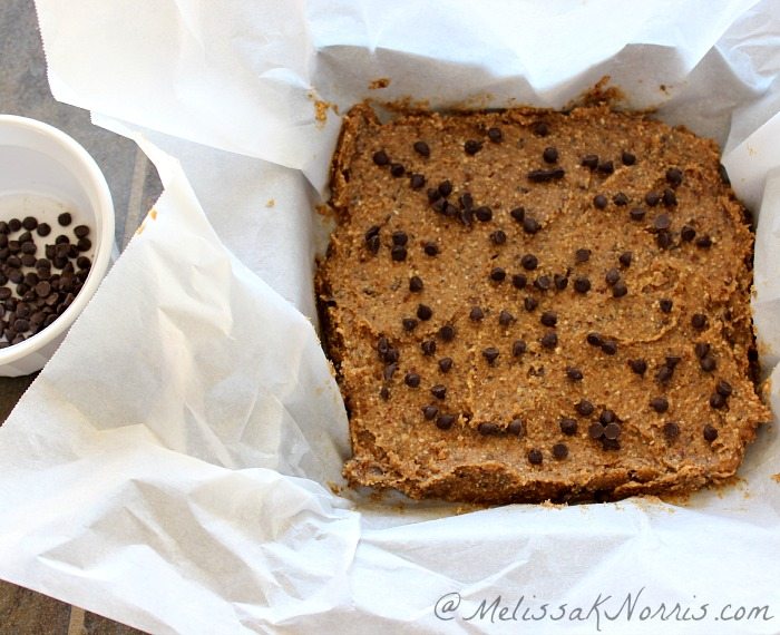 Oatmeal Chocolate Chip Bars- Gluten Free recipe here 