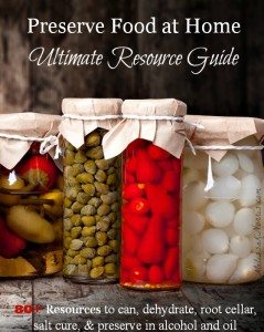 Free resource guide to home food preservation. Over 80+ resources from canning, dehydrating, root cellar, salt curing, and alcohol and oil. Perfect timing for all our summer and fall harvest coming up!