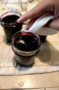 Making low sugar no pectin blueberry jam