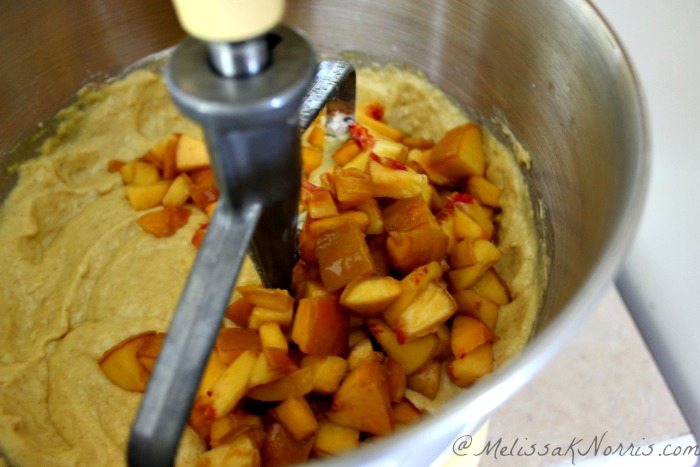 Peach buttermilk muffins