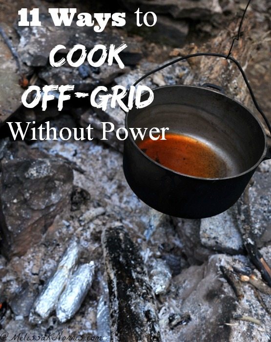 11 ways to cook off-grid without power. Learn which is best for you before the winter storms hit so you won't be caught without a way to cook for your family. If you don't know how to cook without power you need to read this immediately.