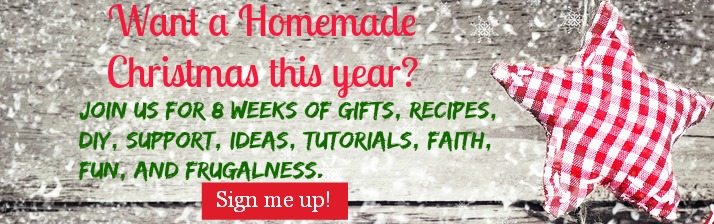 A Homemade Christmas series with 8 weeks of projects, tutorials, ideas, faith, fun, and frugalness for a simple season!