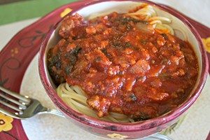 pasta sauce with spinach 4