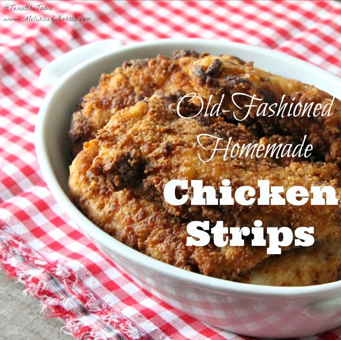 Easy homemade chicken strips bathed in buttermilk and fried to crispy perfection. These are simple comfort food at it's best, plus, baking instructions if you're not into frying. Only $.65 a serving!