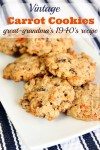 Need a vintage recipe for healthy and frugal carrot cookies that can double as breakfast? Try this yummy recipe from the 1940's economy bulletins.