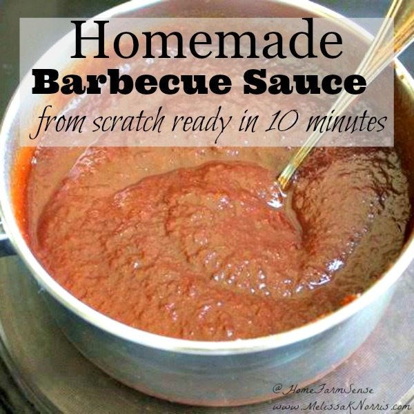 This homemade barbecue sauce recipe whips up in 10 minutes. Cheaper than store bought and can be customized to ingredients you have on hand. Try it now!
