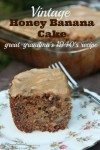 This is my great-grandmother's honey banana cake recipe, passed down through generations. I love old-fashioned recipes because they didn't use processed sugar or flour, making this a real food recipe! Grab this now and start this banana cake tradition in your family. Plus, it just tastes plain fabulous!