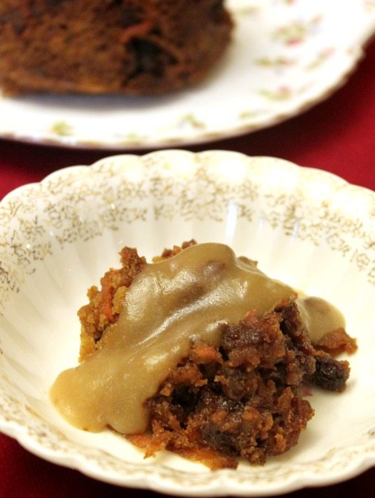 I love old-fashioned traditional recipes. This was her grandmother's Christmas pudding recipe and I love that it can be made ahead of time and frozen. Plus, the sauce sounds amazing and a great way to use dried fruit or carrots. I'm so trying this one!