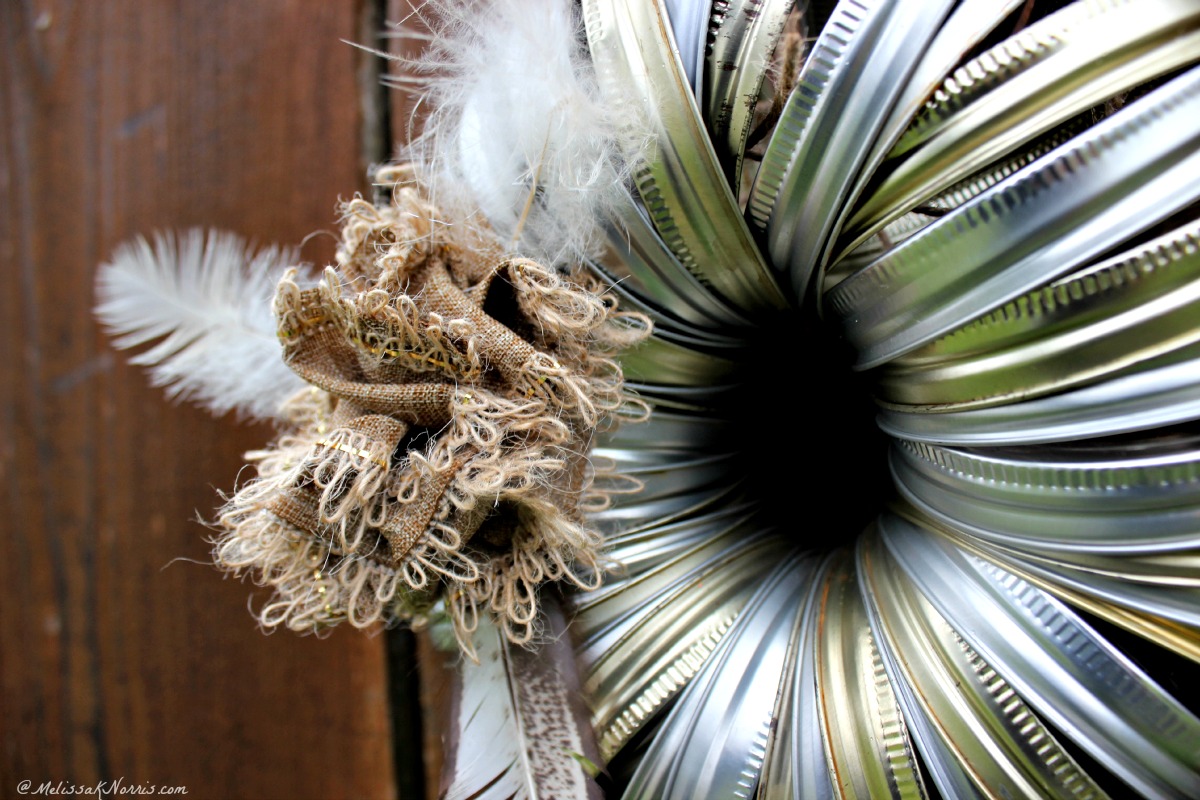 Learn how to make this simple DIY Christmas canning ring wreath with supplies already on hand. Plus, you can use it for any holiday. I think this is my most favorite wreath ever! And no pine needles drying up and falling on my floor!