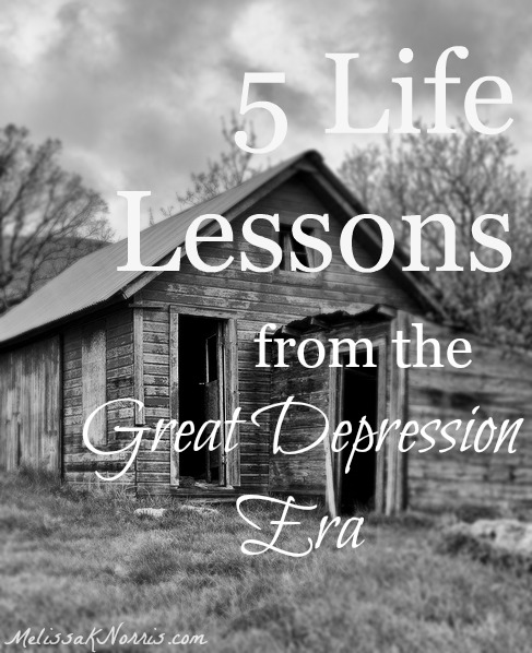 Learn these important life lessons from those who lived through the Great Depression. I'm so in awe of the wisdom of people who went through real hard times. And the story with this one is awesome, I'd never heard of that recipe before. 