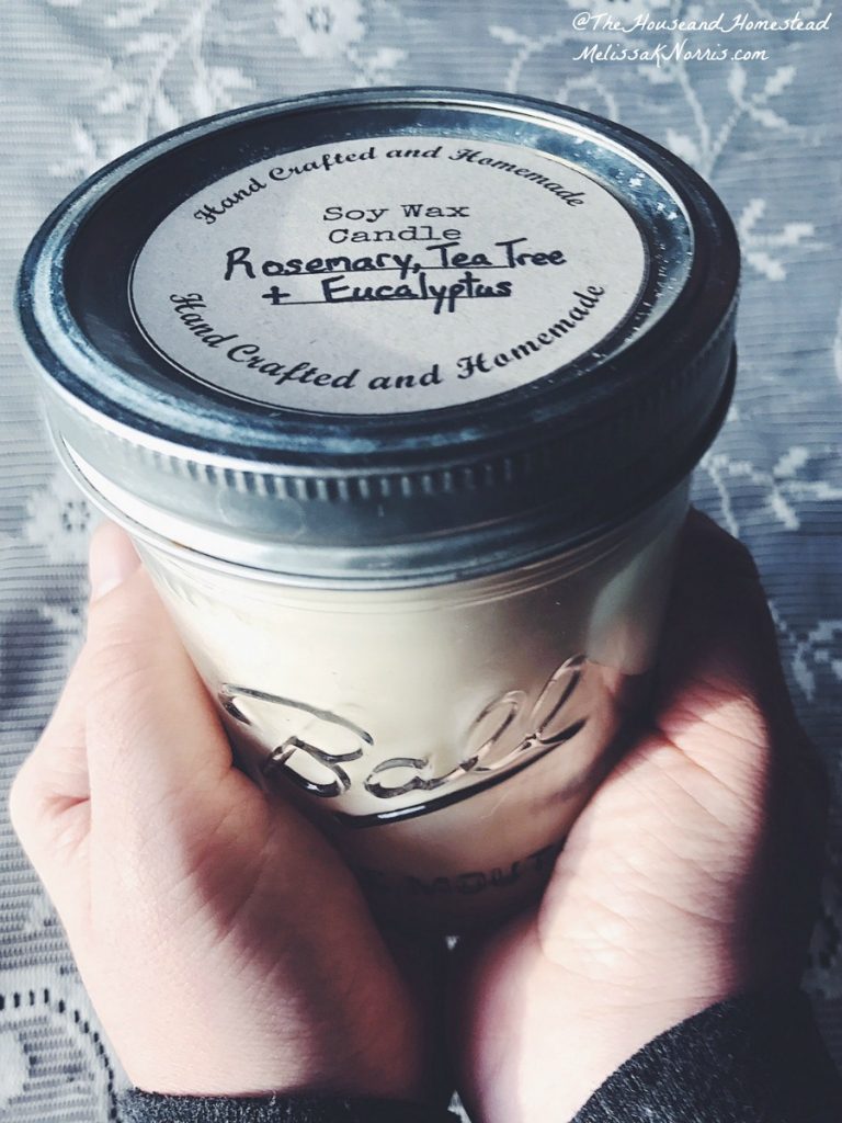 Homemade Soy Candles with Essential Oils - The House & Homestead