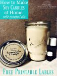 How to make soy candles at home with essential oils in Mason jars