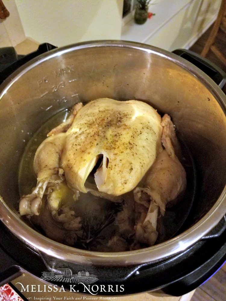 how to cook frozen whole chicken in Instant Pot