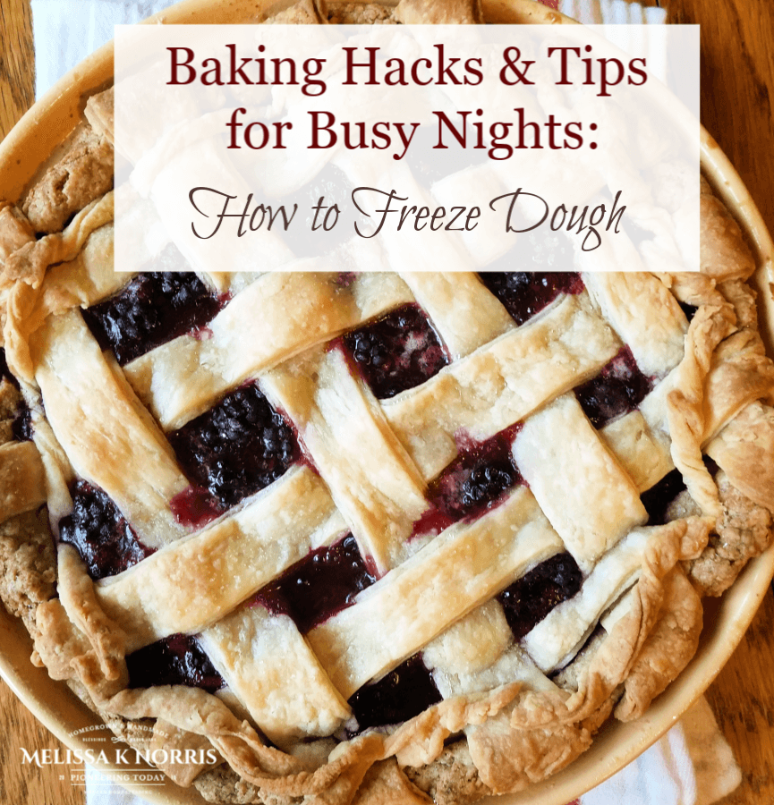 Baking Hacks & Tips How to Freeze Dough pie crust on table