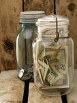 MoneyinAntiqueMason Jar