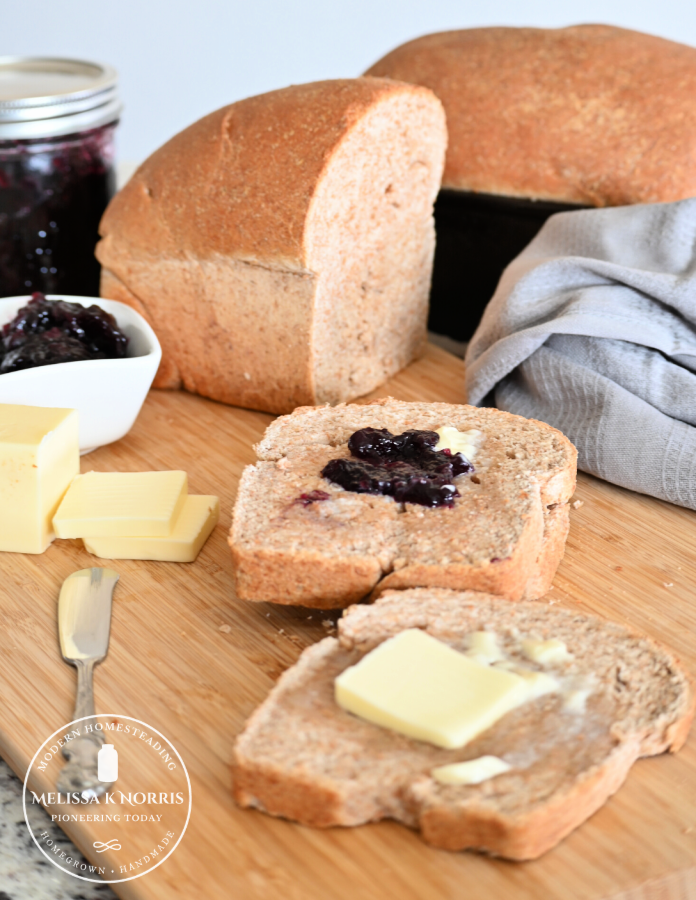 Honey Whole Wheat Bread Easy Sandwich Bread Recipe - Melissa K. Norris