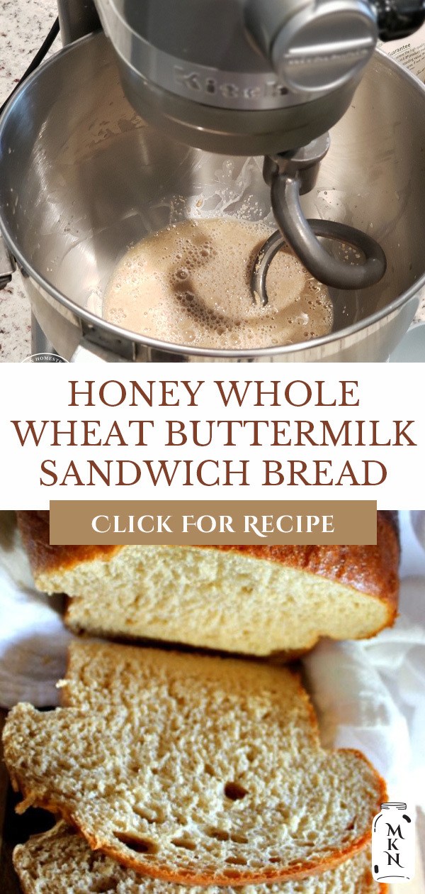 Honey Whole Wheat Bread Easy Sandwich Bread Recipe - Melissa K. Norris