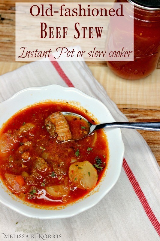 Old Fashioned Beef Stew Recipe Instant Pot Or Slow Cooker