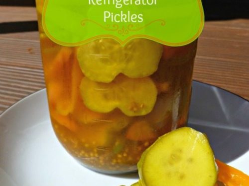 Bread Butter Refrigerator Pickle Recipe