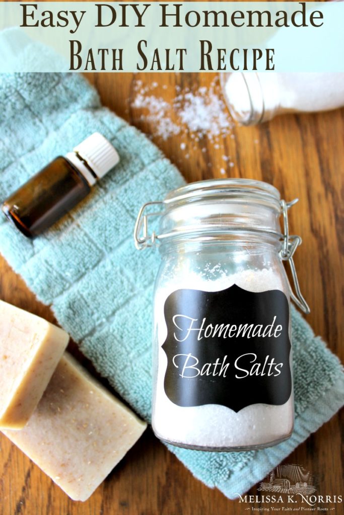 Homemade DIY Bath Salt Recipe Use Herbs Or Essential Oils - Melissa K ...