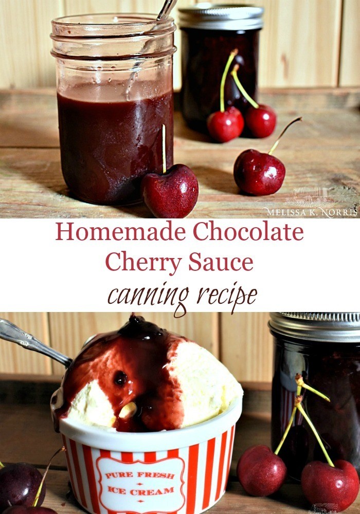 Chocolate Cherry Sauce Canning Recipe Melissa K. Norris