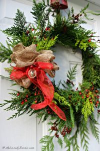 How to Make an Old-Fashioned Evergreen Christmas Wreath - Melissa K. Norris