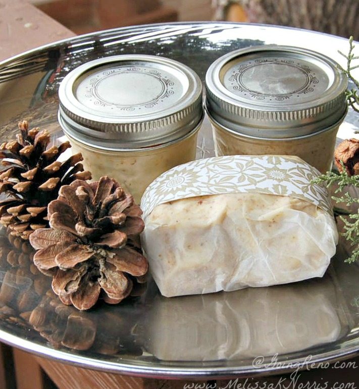 Flavored butter on a tray.