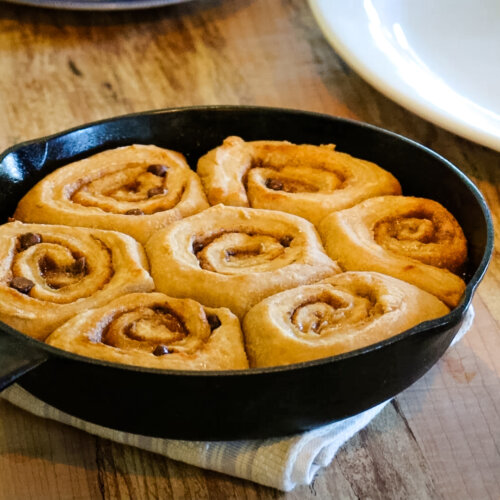 OldFashioned Homemade Chocolate Caramel Cinnamon Rolls