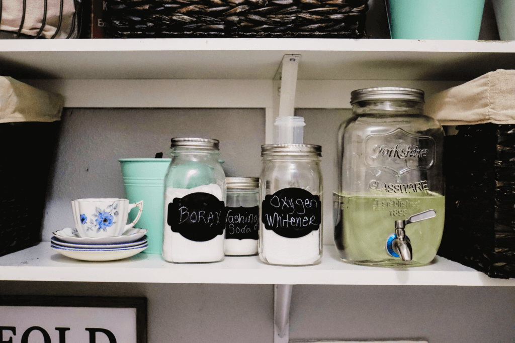 Organized laundry room