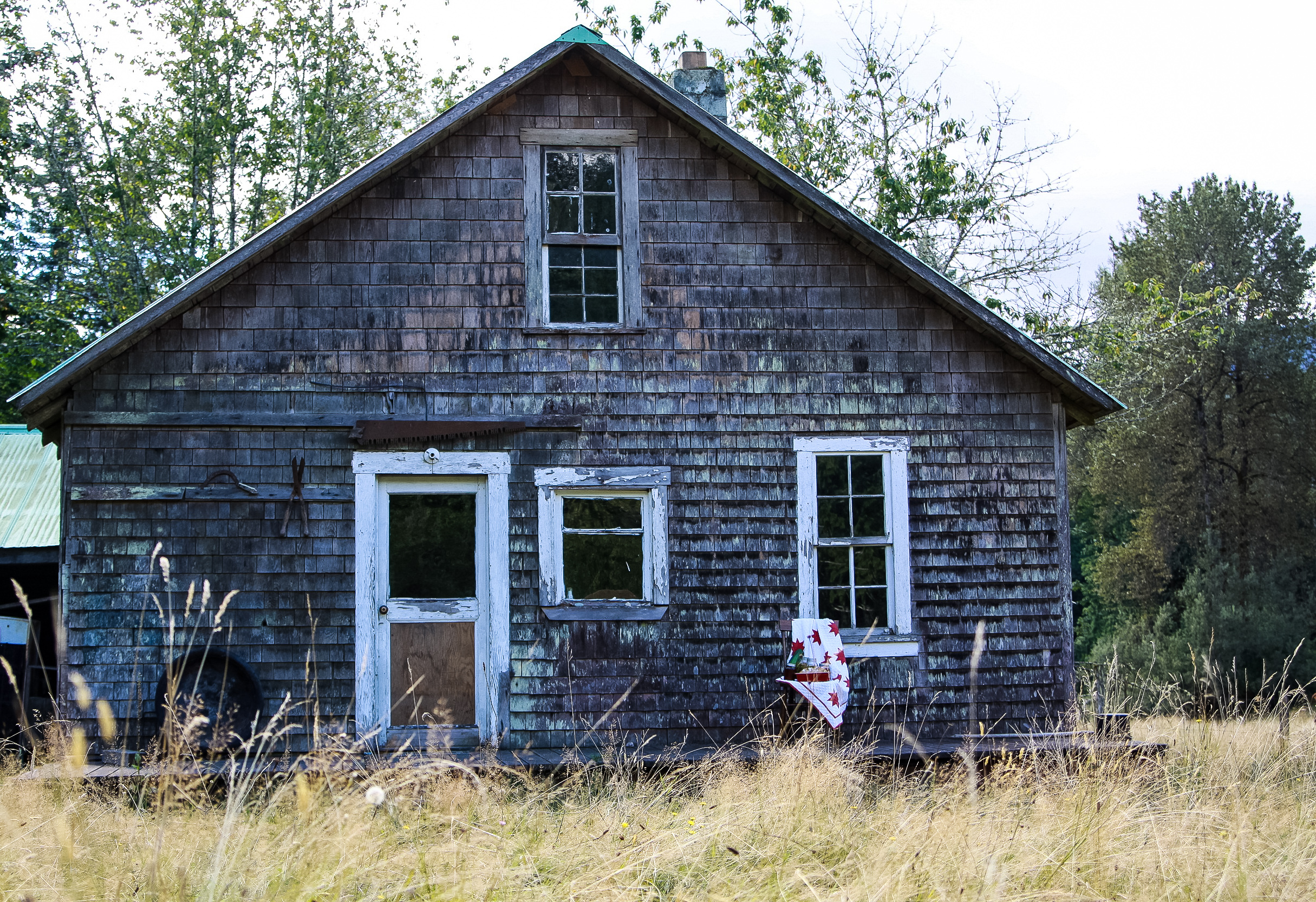 An old homestead house.