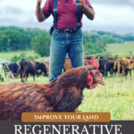 Pinterest pin for maximizing your homestead with images of Joel Salatin.