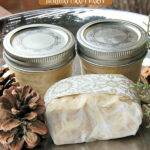 Pinterest pin for how to host a holiday craft party. Image of homemade compound butter.