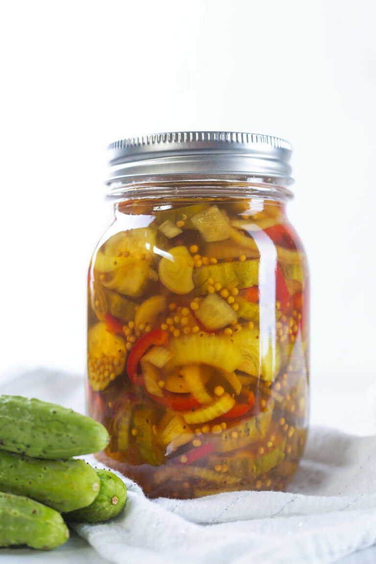 Bread And Butter Pickles Recipe - No Canning Required - Melissa K. Norris