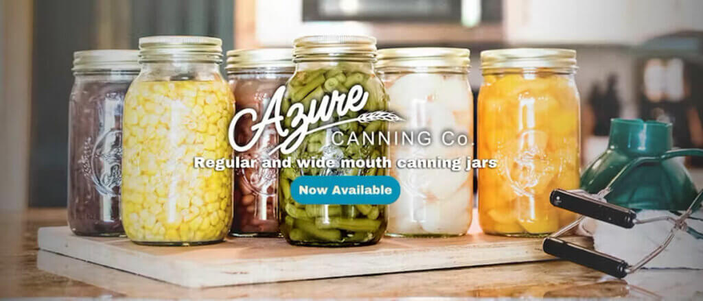Azure Standard canning jars.