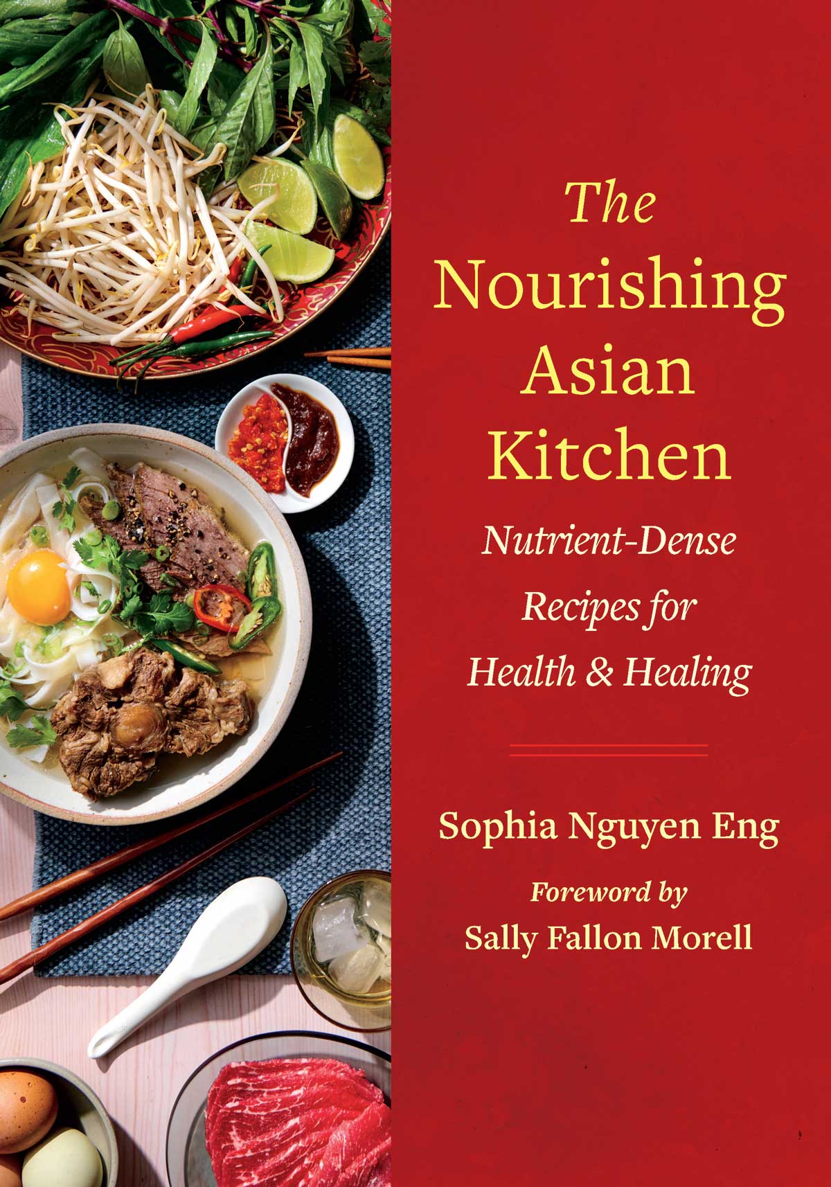 Book cover of the book The Nourishing Asian Kitchen by Sophia Eng.