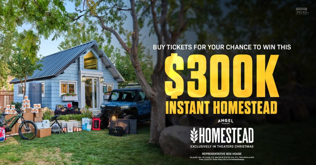 Giveaway information for a $300,000 homestead giveaway.