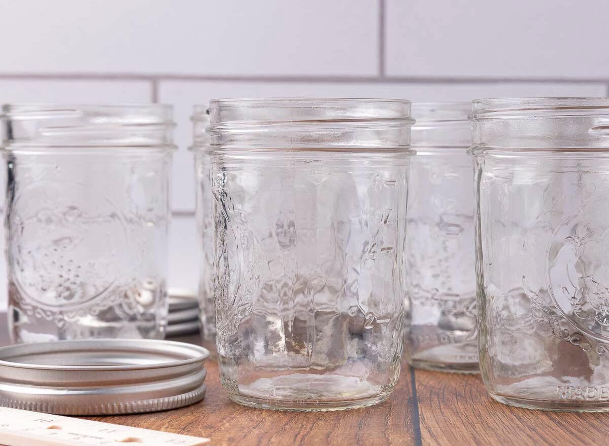 Canning jars.