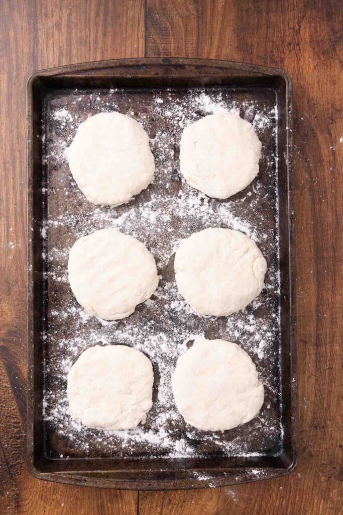 Bannock dough ready to bake.